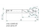 Vrták 9x4,5/85 HSS