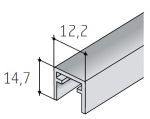 Profile S50 upper - silver elox